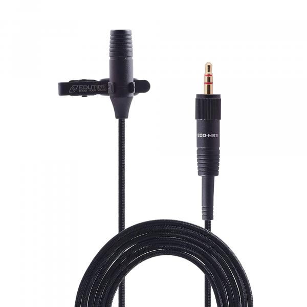 Edutige ESM-003 Mikrofon für Sony Funkstrecken, 3,5mm 3-Pol TRS