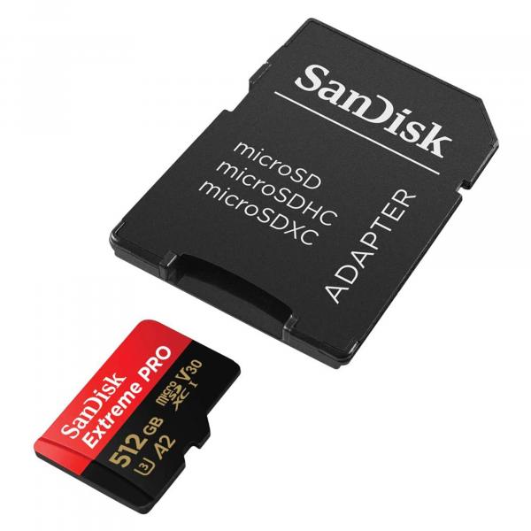 SanDisk 512GB microSDXC Extreme Pro C10 U3 V30 A 170MB/s