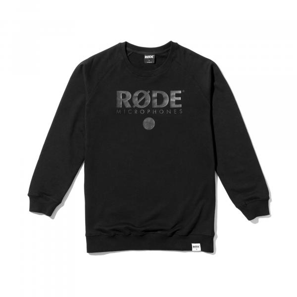 RODE Logo Langarm-Pullover schwarz
