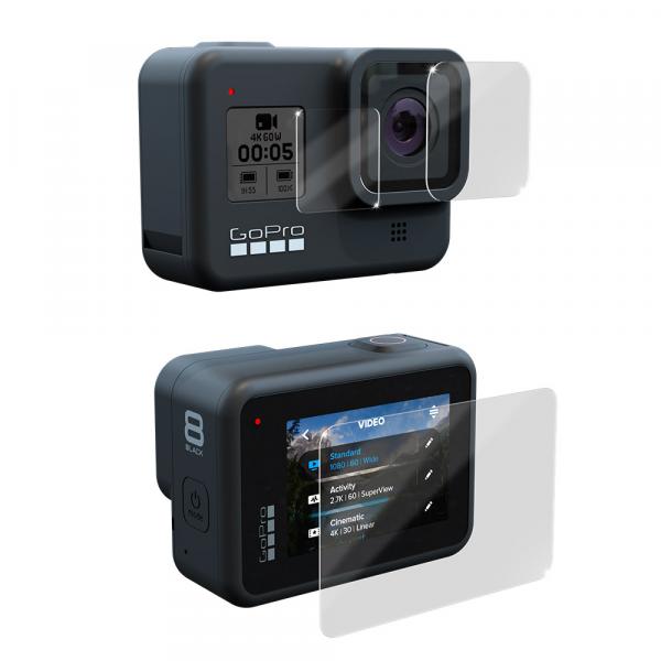 GoPole Lens &amp; LCD Protectionkit für HERO8 Black